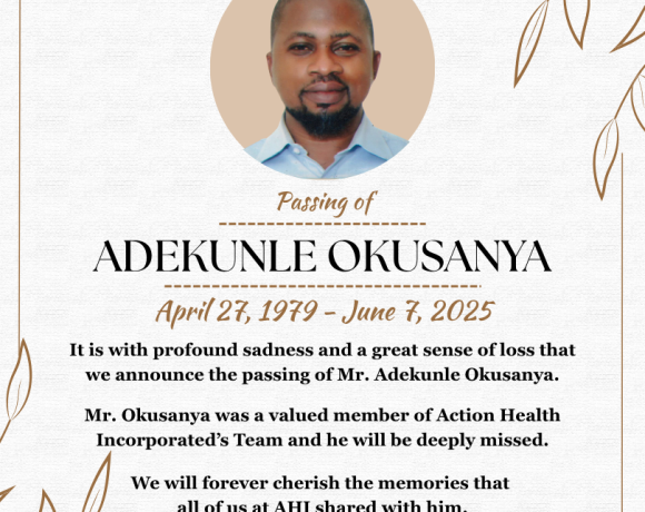 Announcement of the Passing of Mr. Adekunle Okusanya