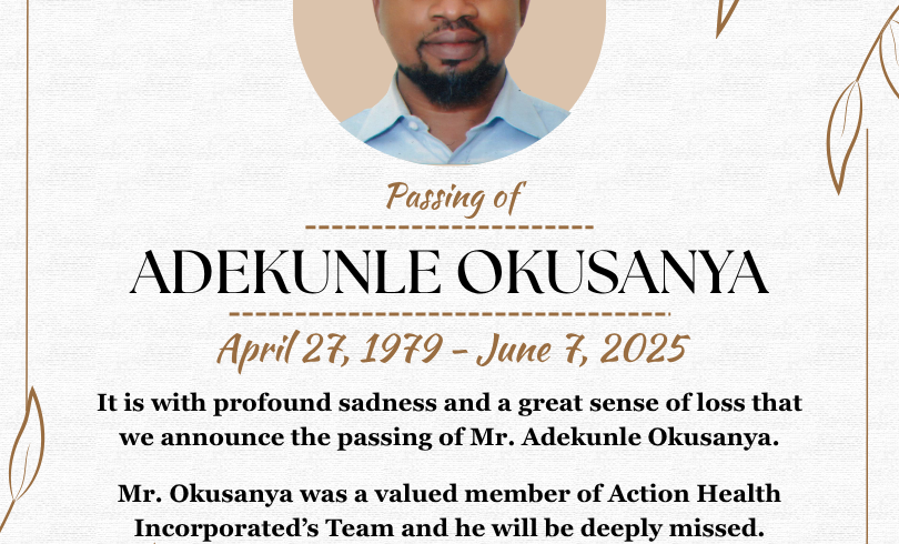Announcement of the Passing of Mr. Adekunle Okusanya Announcement of the Passing of Mr. Adekunle Okusanya