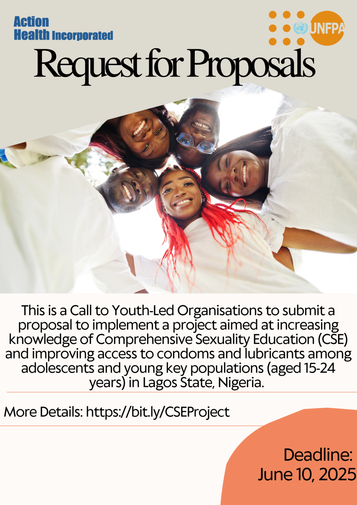 Request for Proposal (RFP) – Comprehensive Sexuality Education & Increasing Access to Condoms/Lubricants for Adolescent & Young People in Lagos State