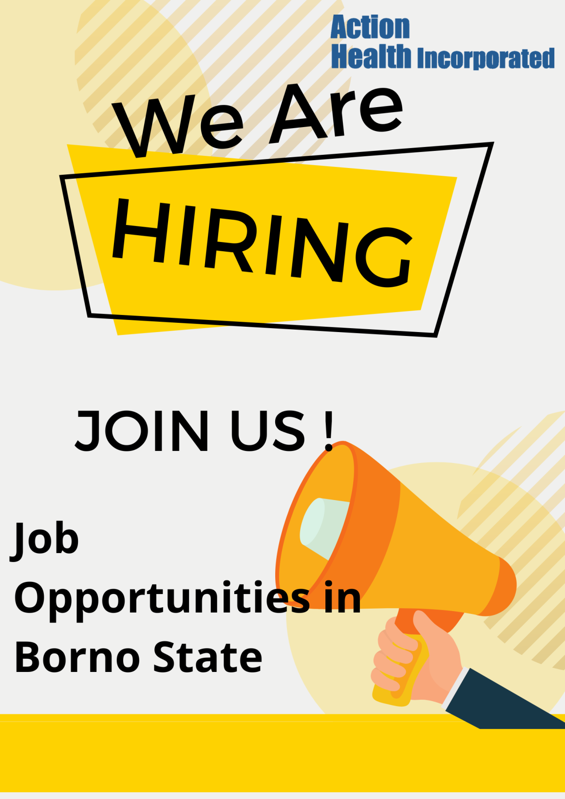 Join Our Team- Opportunties in Borno State
